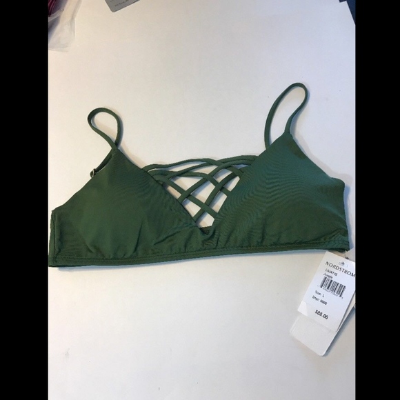 NWT! L Space Jaime Bikini Top Jungle Green Large - Picture 5 of 8